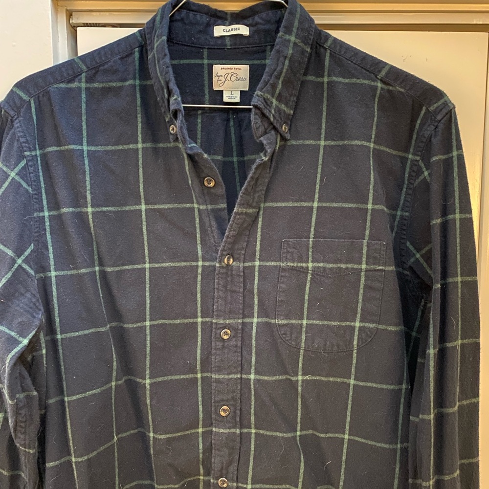 J Crew flannel style shirt - Size: Large - classic fit